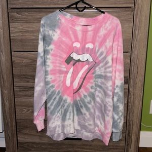 Tie Dye Rolling Stones sweater